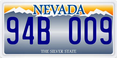 NV license plate 94B009