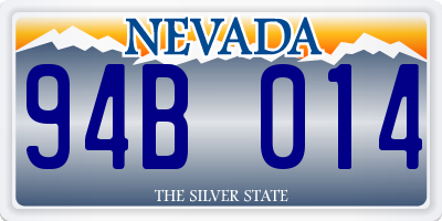 NV license plate 94B014