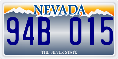 NV license plate 94B015