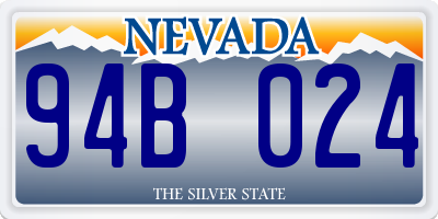 NV license plate 94B024