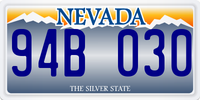 NV license plate 94B030