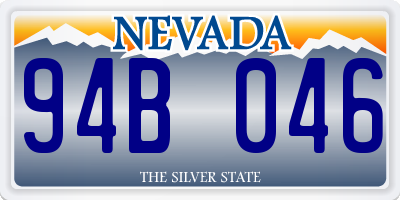 NV license plate 94B046