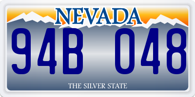 NV license plate 94B048