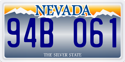 NV license plate 94B061