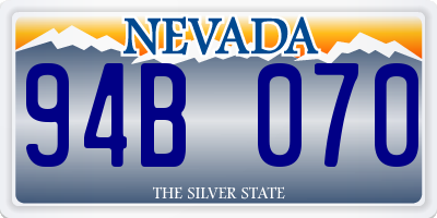 NV license plate 94B070