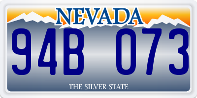 NV license plate 94B073