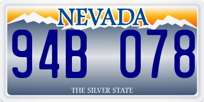 NV license plate 94B078