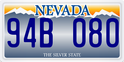 NV license plate 94B080