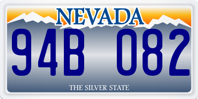 NV license plate 94B082