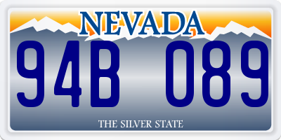 NV license plate 94B089