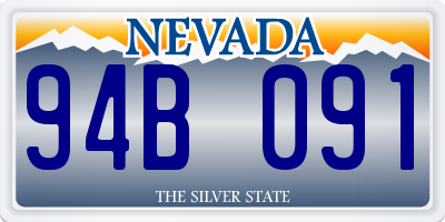 NV license plate 94B091