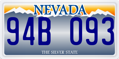 NV license plate 94B093
