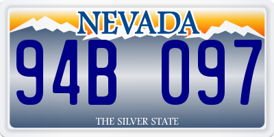 NV license plate 94B097