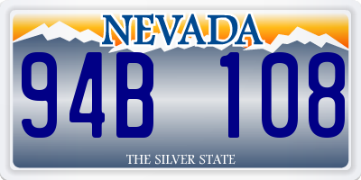 NV license plate 94B108