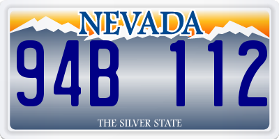 NV license plate 94B112