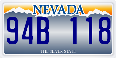 NV license plate 94B118