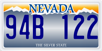 NV license plate 94B122