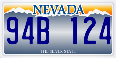 NV license plate 94B124