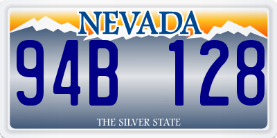 NV license plate 94B128