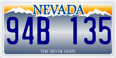 NV license plate 94B135
