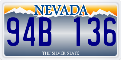 NV license plate 94B136