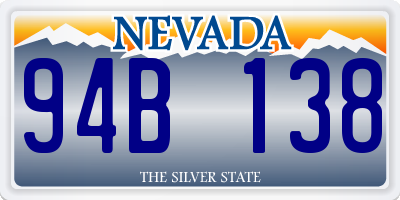 NV license plate 94B138