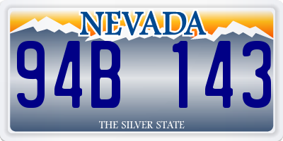 NV license plate 94B143