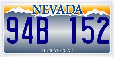 NV license plate 94B152