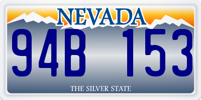 NV license plate 94B153