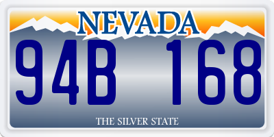 NV license plate 94B168