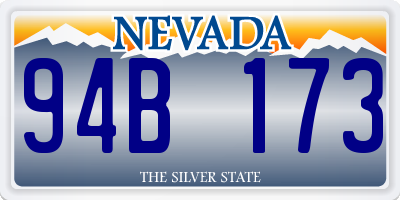 NV license plate 94B173