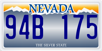 NV license plate 94B175