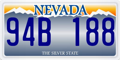 NV license plate 94B188
