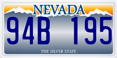 NV license plate 94B195