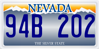 NV license plate 94B202