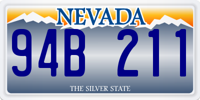 NV license plate 94B211