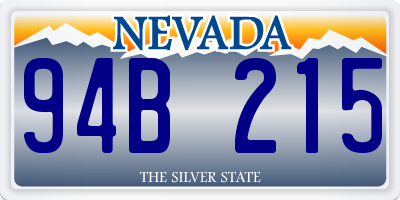 NV license plate 94B215