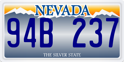 NV license plate 94B237
