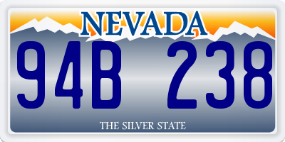 NV license plate 94B238