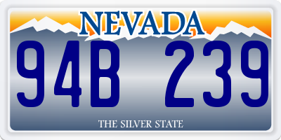 NV license plate 94B239