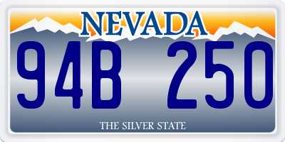 NV license plate 94B250
