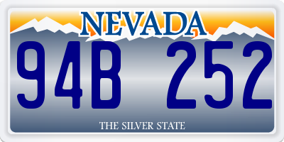NV license plate 94B252