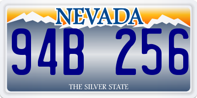 NV license plate 94B256