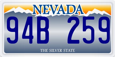 NV license plate 94B259