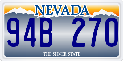 NV license plate 94B270