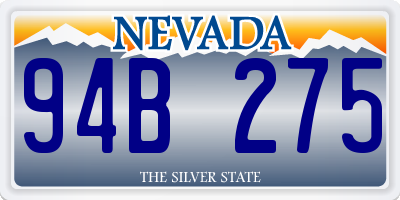 NV license plate 94B275