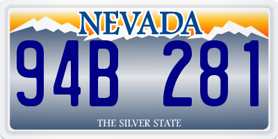 NV license plate 94B281