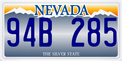 NV license plate 94B285
