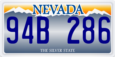 NV license plate 94B286