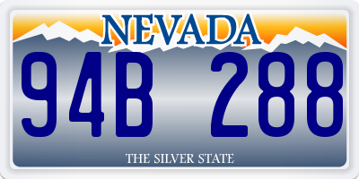 NV license plate 94B288